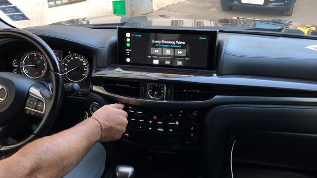 Lexus LX 450D/570 - Apple CarPlay в штатную мультимедиа систему смотреть онлайн