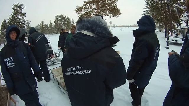 На снегоходах к стойбищу ханты смотреть онлайн