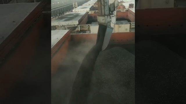 Панамакс на 60000 МТ. Погрузка углём на экспорт. Услуги морского порта на перевалку грузов. смотреть онлайн