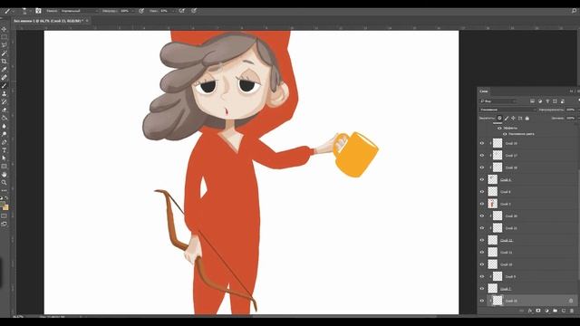 SPEEDPAINT. Сонная разбойница. (день 3) #7дней7идей смотреть онлайн