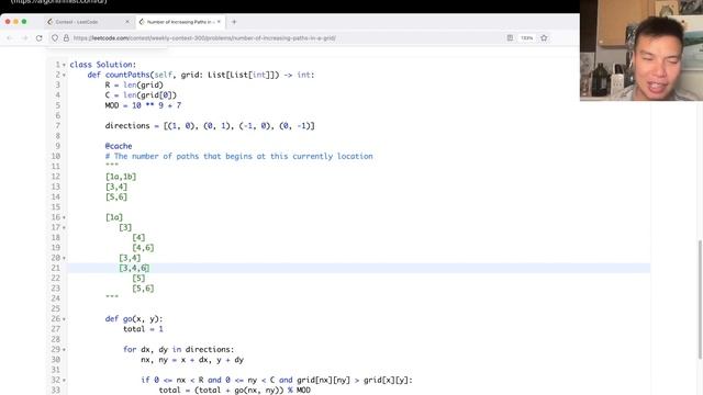 2328. Number of Increasing Paths in a Grid (Leetcode Hard) смотреть онлайн
