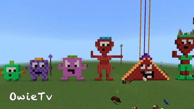 Numberblocks in Minecraft - COUNTING BY 21s | Learn to Count | Skip Counting by 21s | Math For Kids смотреть онлайн