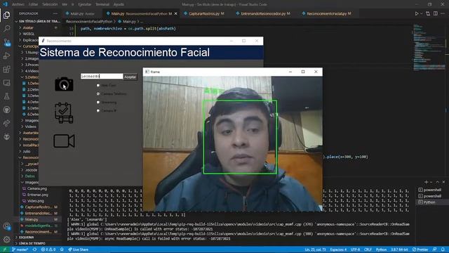 Sistema de Reconocimiento Facial Con OpenCV y Tkinter смотреть онлайн
