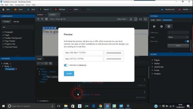 Adding Your Own Components in Bootstrap Studiio смотреть онлайн