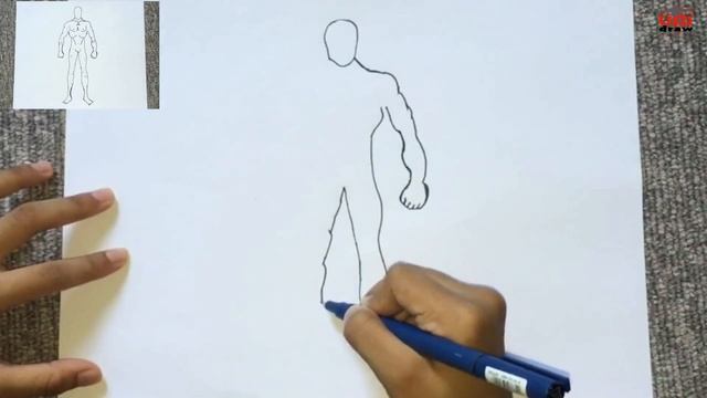 How to Draw a Male Body Sketch | Easy Men Full Body Drawing Step by Step for Beginners смотреть онлайн