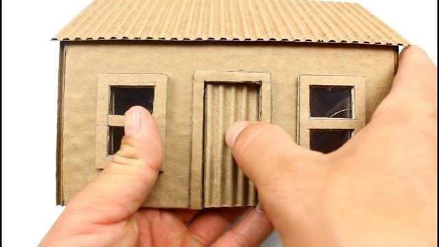 Cómo hacer una casa de cartón paso a paso( how to make a cardboard house) смотреть онлайн