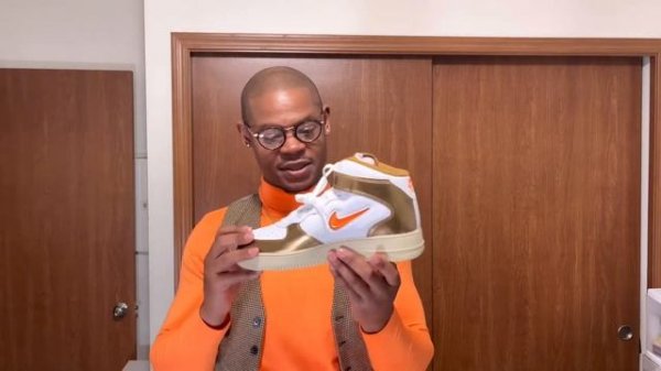 Nike Air Force 1 Mid Ale Brown + on feet