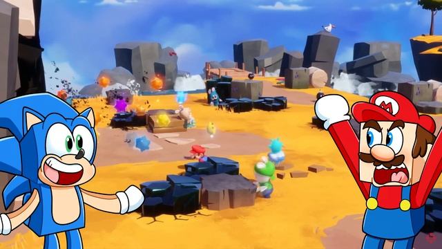 Mario And Sonic React To Mario + Rabbids Sparks of Hope Gameplay Trailer смотреть онлайн