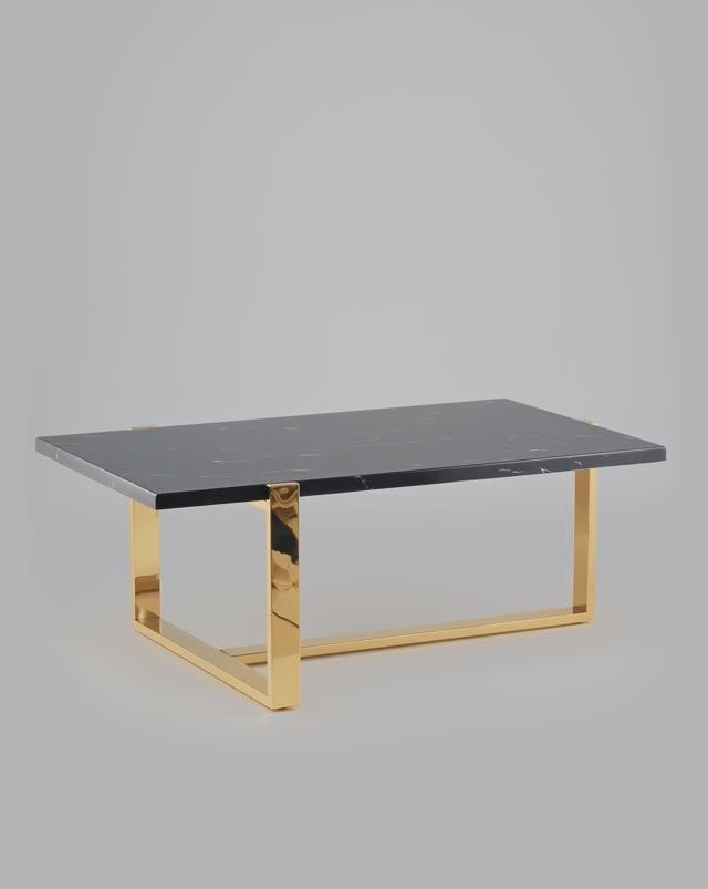 Журнальный столик Тоби. Лаконичный столик со столешницей из искусственного мрамора смотреть онлайн