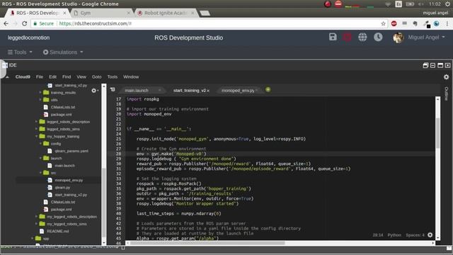 [ROS Projects] OpenAI with Hopper Robot in Gazebo Step-by-Step Part#1 смотреть онлайн