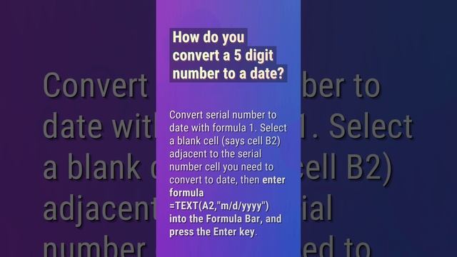 What is the 5 digit date format called? смотреть онлайн
