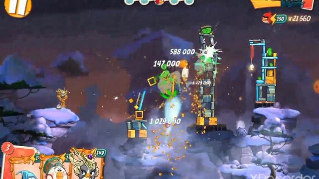 Angry Birds 2 • Daily Challenge • Ежедневное испытание • Король свиней • 4/4/5 • 15/12/2020 смотреть онлайн