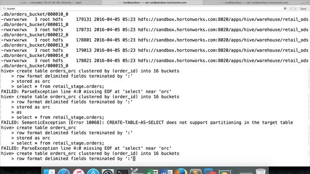 Apache Hive - CTAS and ORC file formats смотреть онлайн