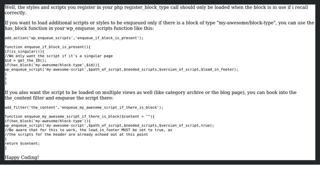 Wordpress: Load CSS/Javascript in frontend conditionally if block is used (3 Solutions!!) смотреть онлайн