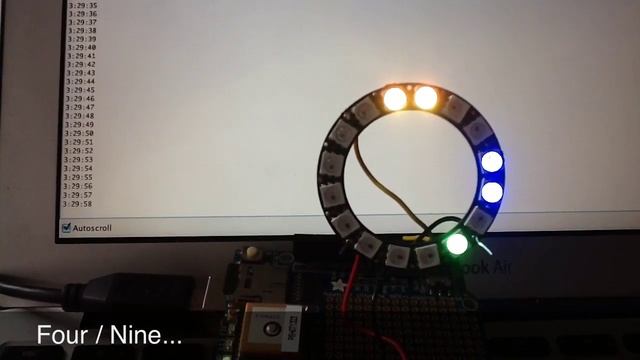 Arduino GPS Clock W/ Adafruit NeoPixel Ring