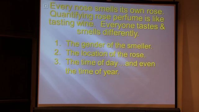 ARS Convention 2012 Fall - Breeding For Fragrance - Tom Carruth