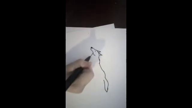 Как нарисовать волка в бегущей позе легко смотреть онлайн