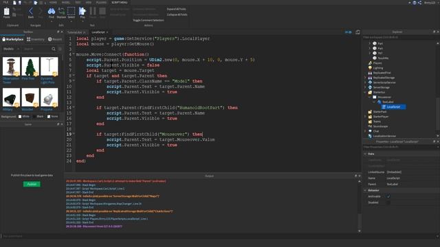 Roblox Scripting Tutorial: Mouseover Text смотреть онлайн