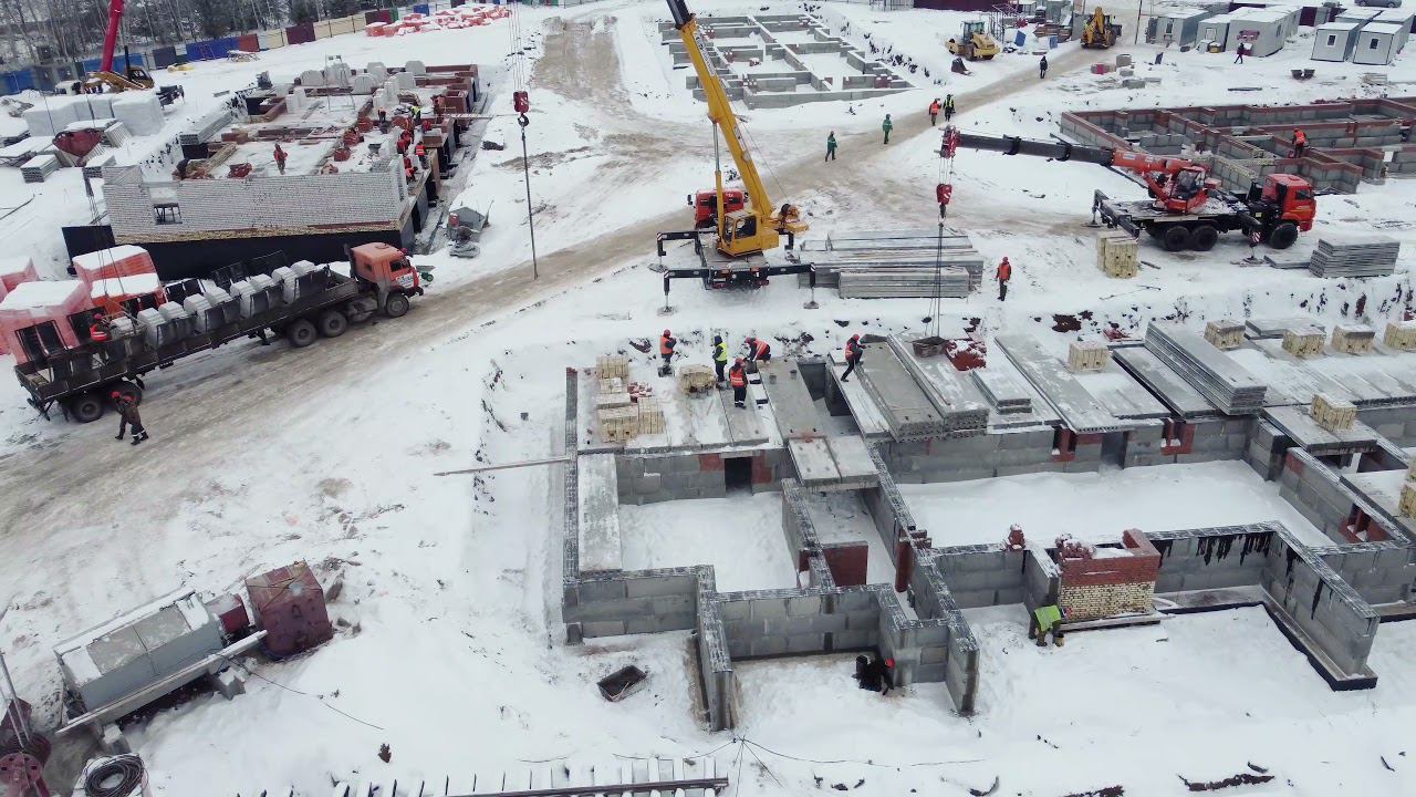 Ход строительства ЖК Белая Аллея (ноябрь 2021) смотреть онлайн