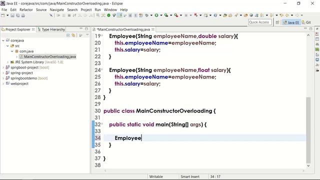 Constructor Overloading in java || Explanation in Telugu смотреть онлайн
