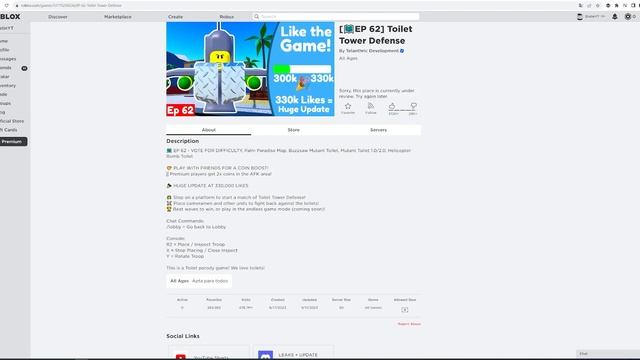 Toilet Tower Defense SCRIPT To Back "PLAY" Button смотреть онлайн