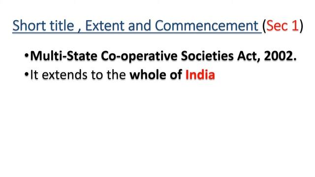 Multi-State Cooperative Societies Act, 2002 I Schedules in MSCS Act,2002 I Central Registrar смотреть онлайн