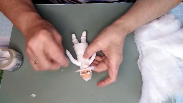 МК Санта Клаус. Ватная ёлочная игрушка. смотреть онлайн