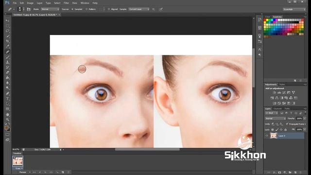 14- Remove Face Spots: How to Use Healing Brush Tool in Photoshop | Photoshop Bangla Tutorial смотреть онлайн
