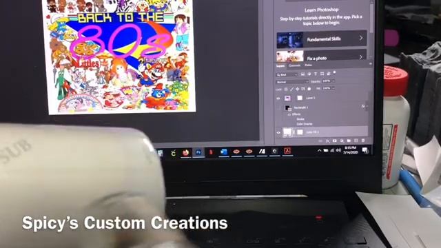 Photoshop 20oz Skinny Tumbler Template Tutorial (Full video) смотреть онлайн