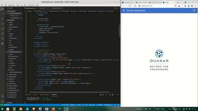 การสร้างระบบ Login โดยใช้ Quasar Framework смотреть онлайн