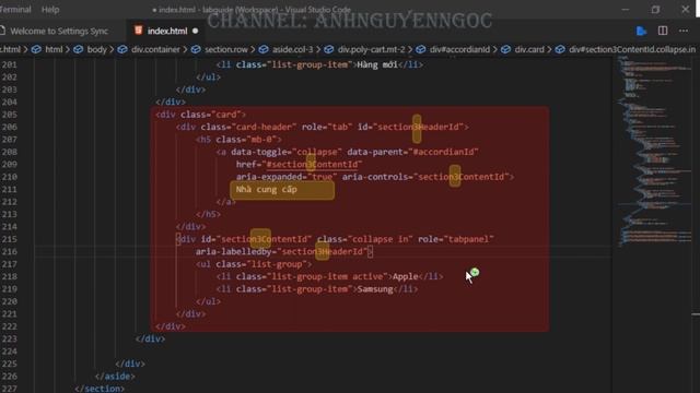 Lab 3.B2: Tạo accordion trong Bootstrap 4 смотреть онлайн