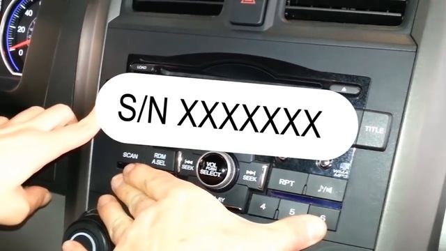 Honda CR-V Radio Serial Number Retrieval Guide - "ENTER CODE" Message - Security Code смотреть онлайн