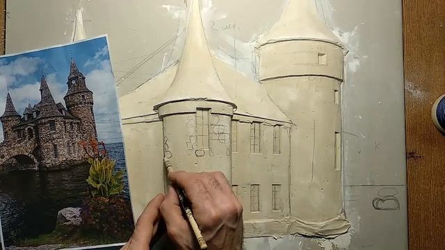 Барельеф замок 2 урок. Bas-relief castle 2 lesson смотреть онлайн