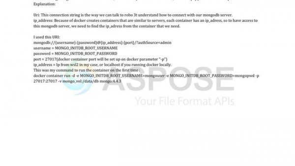 How to connect MongoDB docker by Studio 3T
