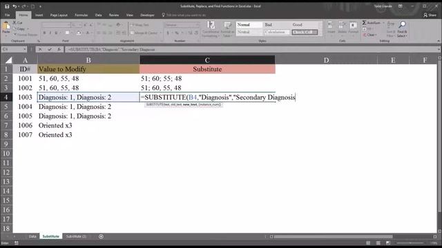 Using the Substitute Function in Excel to Modify Strings смотреть онлайн