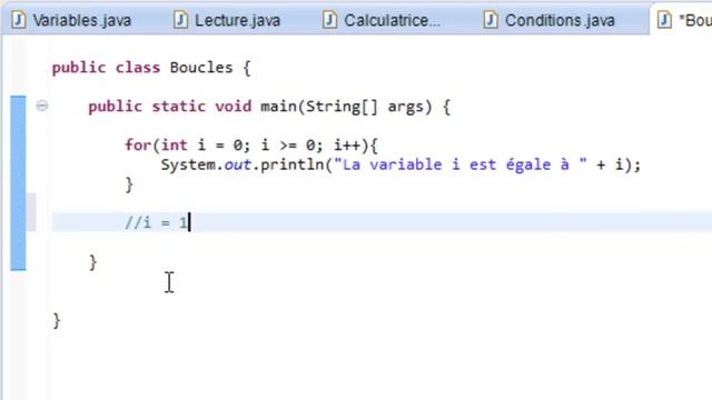 PROGRAMMER EN JAVA (Débutant) - 32 - Les boucles infinies смотреть онлайн