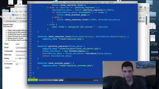 PHP Server-side validation смотреть онлайн
