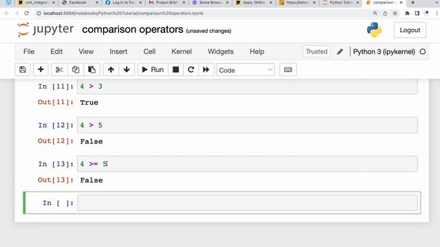 Python Tutorial for Beginners -22- Comparison Operators смотреть онлайн