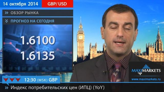 14.10.14 - Прогноз курсов валют. Евро, Доллар, Фунт. MaxiMarkets смотреть онлайн