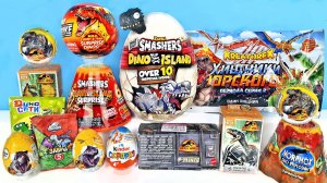 JURASSIC WORLD Mix! Сюрпризы ДИНОЗАВРЫ, Smashers ZURU Dino Island Sweet Box Kinder Surprise unboxing