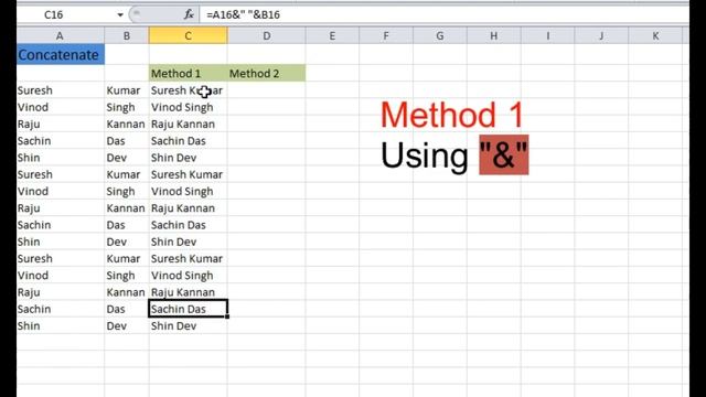 Concatenate_Excel_Concat_Joining text смотреть онлайн