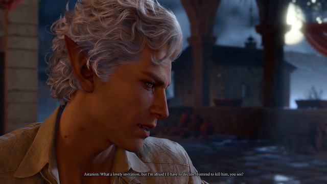 Baldur's Gate 3 - Act 3 The Pale Elf: Aurelia & Leon Visit Astarion at The Camp at Night (Siblings) смотреть онлайн