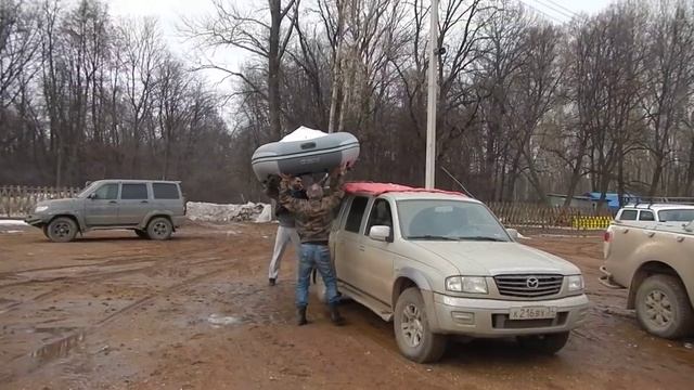 РИБ АЭРО ПОБЕДА 350 Погрузка на машину смотреть онлайн