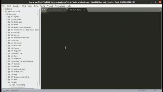 91 PHP Web Development 90 API a Simple Sample смотреть онлайн