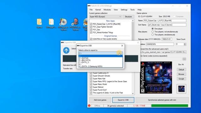 SNES Mini -  как подготовить флешку с играми (на примере SNES, SEGA, NES, PlayStation One)