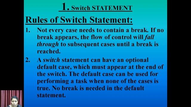 Switch Statement | Java Programming | V.H.N.S.N.College (Autonomous) смотреть онлайн