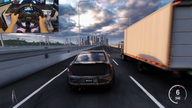 973HP Chrysler 300C SRT8 & 1059HP Audi RS6-R ABT Cutting Through Traffic! - Assetto Corsa | Moza R9 смотреть онлайн