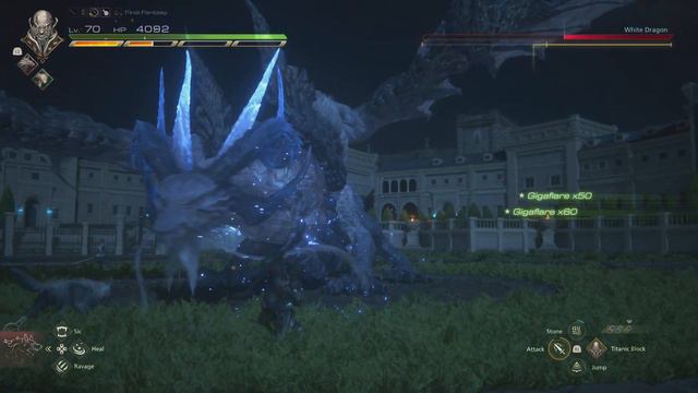 FINAL FANTASY XVI White Dragon Fight FFXVI Mode step by step смотреть онлайн