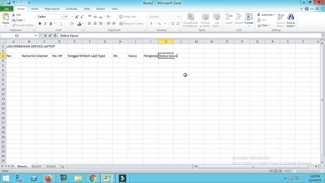 Form Perbaikan Service Laptop Menggunakan Excel dan Scaner Barcode смотреть онлайн