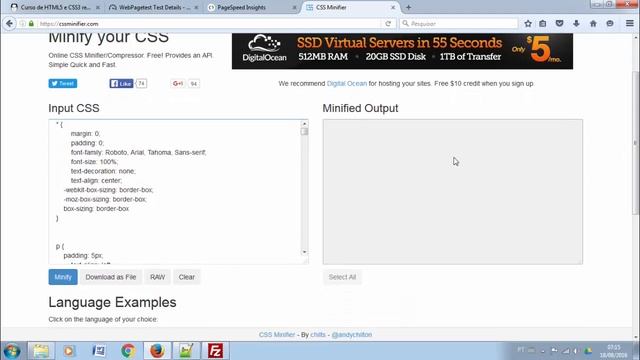 Curso de Performance Web Aula 08 Compactação de arquivos HTML,CSS e JavaScript смотреть онлайн